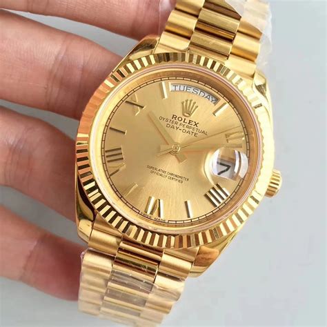 rolex day date ii yellow gold replica|Rolex knockoff watches day date.